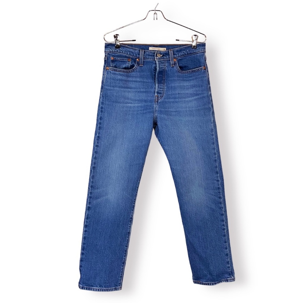 Levi’s Premium Wedgie Straight Jeans Medium Wash - Picture 3 of 13